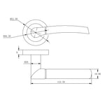 Eclipse Freestyle Matt Black Tifosi Bathroom Door Pack | 102x76mm (4") Hinge  |  22552