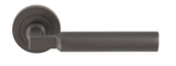 Set Matt Bronze Amiata Lever Furniture on round rose | EUL040MBRZ