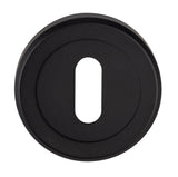Serozetta Matt Black 51mm Standard Profile Round Key Escutcheon | SZM003MB