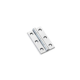 Pair Polished Chrome 50mm Cabinet Butt Hinge | AW050-CH-PC