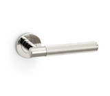 Alexander & Wilks Polished Nickel PVD Spitfire Reeded Lever on rose | AW222PNPVD