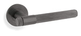 Alexander & Wilks Dark Bronze PVD Kingston Knurled Lever on rose | AW240DBZPVD