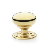 Set Alexander and Wilks Unlaquered Brass 51mm Kershaw Mortice / Rim Door Knob