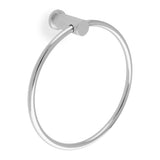 Alexander & Wilks Polished Chrome Brunel Diamond Knurled Towel Ring | AW451PC