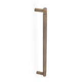 Antique Brass Spitfire Knurled Pull Handle | AW500-450-AB