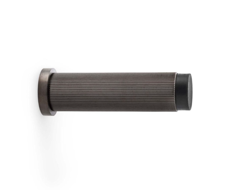 Alexander & Wilks Dark Bronze 75mm Reeded Projection Door Stop | AW602-75-DBZPVD