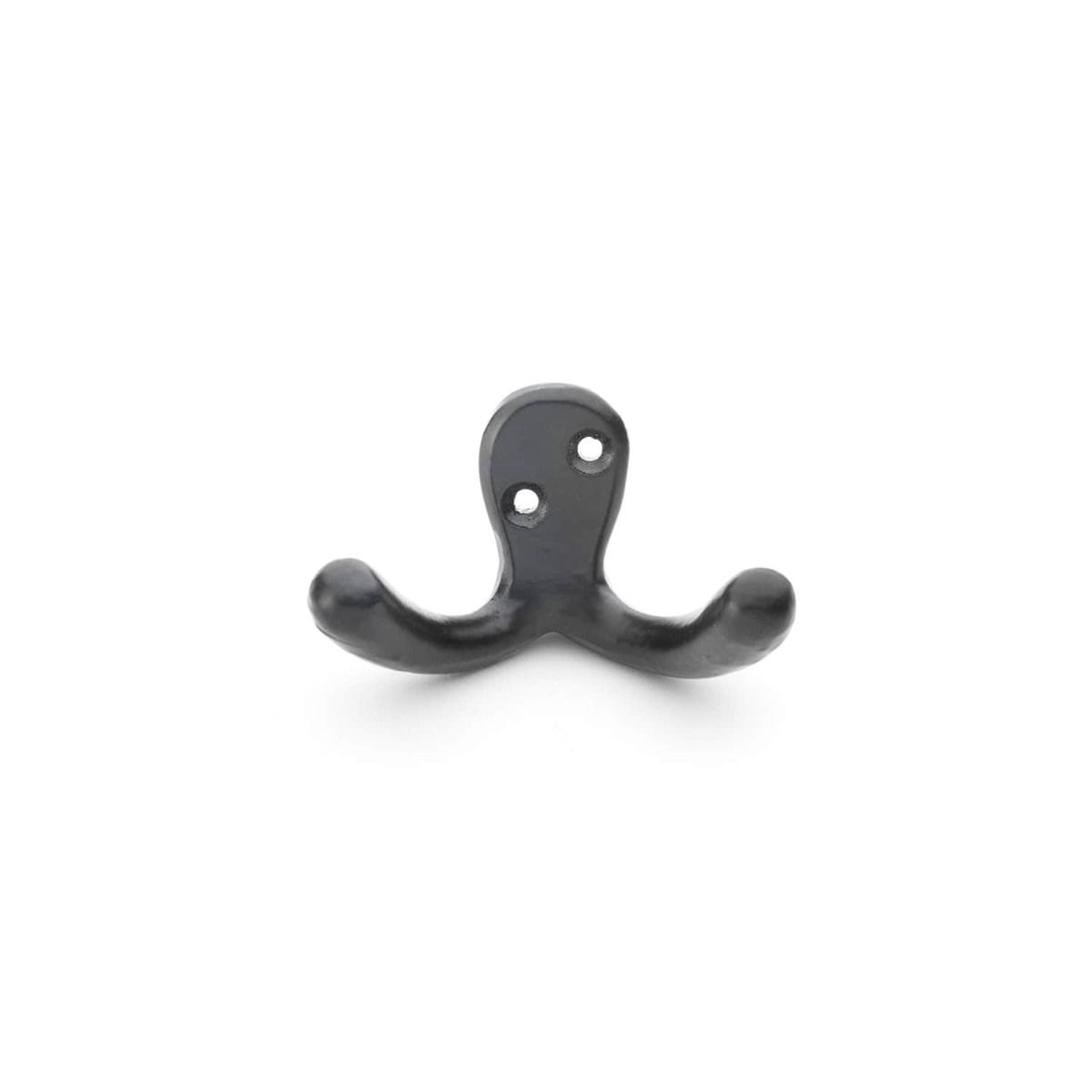 Alexander & Wilks Black Victorian Double Robe Hook | AW773BL