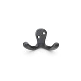 Alexander & Wilks Black Victorian Double Robe Hook | AW773BL