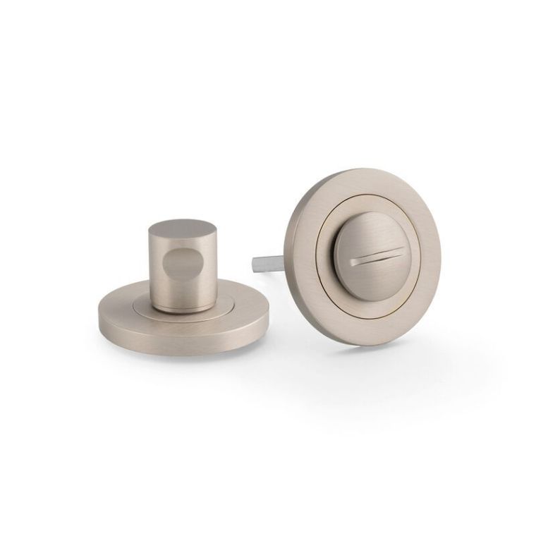 Alexander & Wilks Satin Nickel PVD Plain Turn and Release | AW791SNPVD
