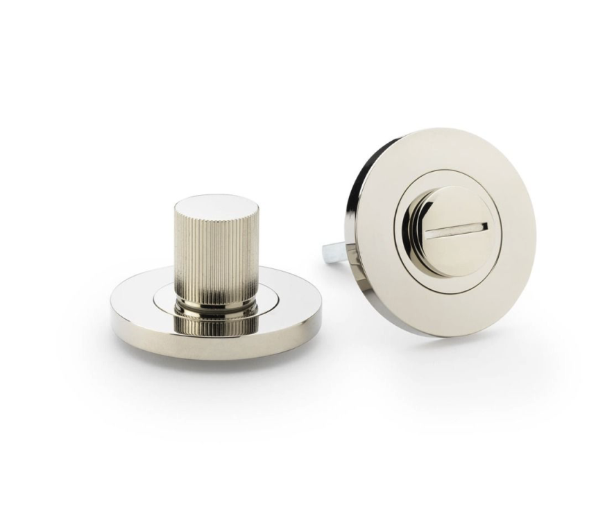 Alexander & Wilks Polished Nickel PVD Reeded Turn and Release | AW792PNPVD