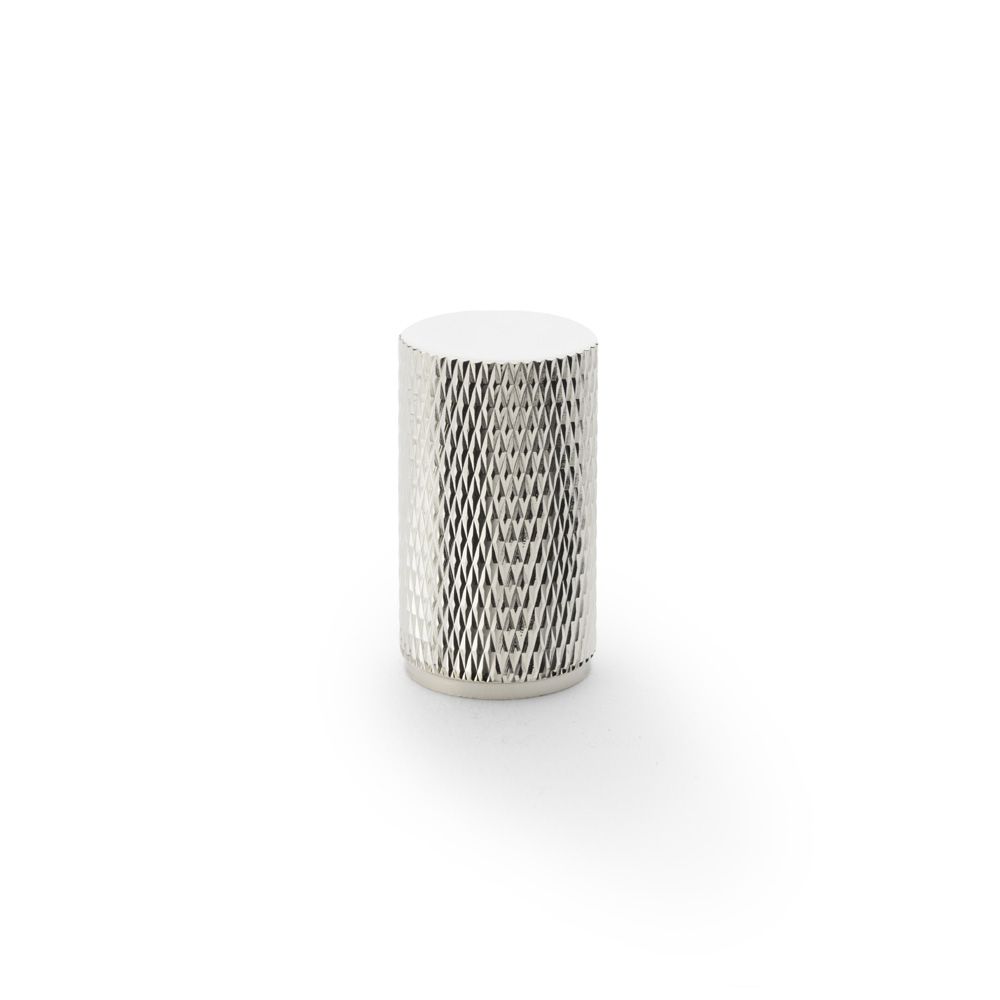 Alexander and Wilks Polished Nickel 35mm Brunel Knurled Cupboard Knob | AW800-35-PN