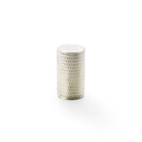 Alexander and Wilks Satin Nickel 35mm Brunel Knurled Cupboard Knob  | AW800-35-SN