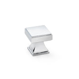 Alexander and Wilks Polished Chrome Jesper Square Cupboard Knob