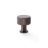 Alexander and Wilks Dark Bronze PVD 29mm Lucia Knurled Cupboard Knob