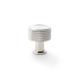 Alexander and Wilks Polished Nickel 29mm Lucia Knurled Cupboard Knob