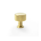 Alexander and Wilks Satin Brass PVD 29mm Lucia Knurled Cupboard Knob