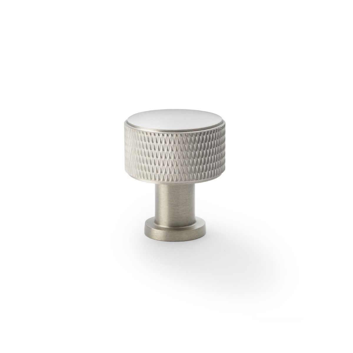 Alexander and Wilks Satin Nickel 29mm Lucia Knurled Cupboard Knob