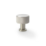 Alexander and Wilks Satin Nickel 29mm Lucia Knurled Cupboard Knob