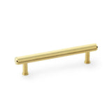 A&W Crispin Satin Brass PVD Knurled T Bar Pull Handle c/c 160mm