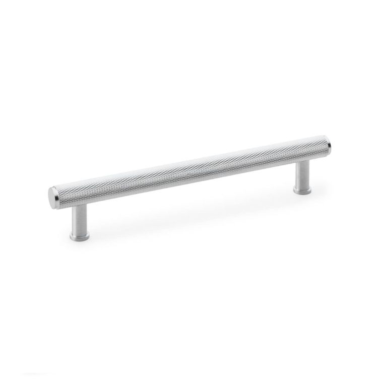 A&W Crispin Satin Chrome Knurled T Bar Pull Handle c/c 160mm