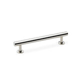 A&W Polished Nickel Round T Bar Cupboard Pull Handle c/c 128mm | AW814-128-PN