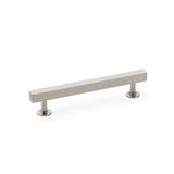 A&W Satin Nickel Square T Bar Cupboard Pull Handle c/c 128mm | AW815-128-SN