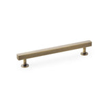 A&W Antique Brass Square T Bar Cupboard Pull Handle c/c 160mm | AW815-160-AB