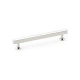 A&W Polished Nickel Square T Bar Cupboard Pull Handle c/c 160mm | AW815-160-PN