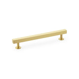 A&W Satin Brass Square T Bar Cupboard Pull Handle c/c 160mm | AW815-160-SB