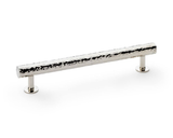 A&W Leila Polished Nickel 160mm Hammered T Bar Pull Handle AW817-160-PN