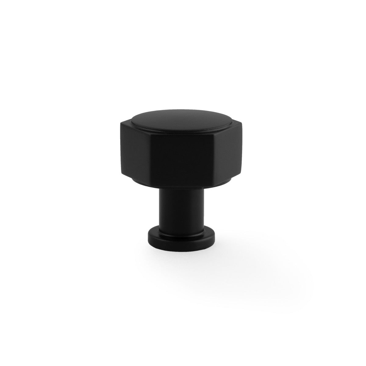 Matt Black 33mm Vesper Hexagonal Cabinet Knob | AW828-33-BL