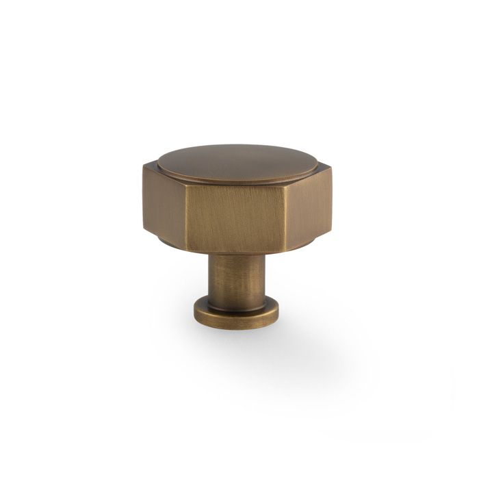 Dark Bronze 40mm Vesper Hexagonal Cabinet Knob | AW828-40-DBZ