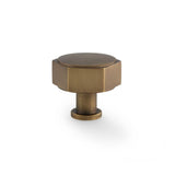Dark Bronze 40mm Vesper Hexagonal Cabinet Knob | AW828-40-DBZ