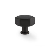 Matt Black 40mm Vesper Hexagonal Cabinet Knob | AW828-40-BL