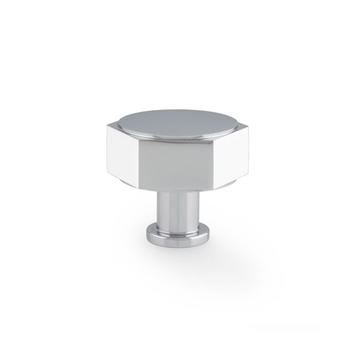 Polished Chrome 40mm Vesper Hexagonal Cabinet Knob | AW828-40-PC