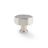 Polished Nickel 40mm Vesper Hexagonal Cabinet Knob | AW828-40-PN