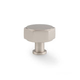 Satin Nickel 40mm Vesper Hexagonal Cabinet Knob | AW828-40-SN