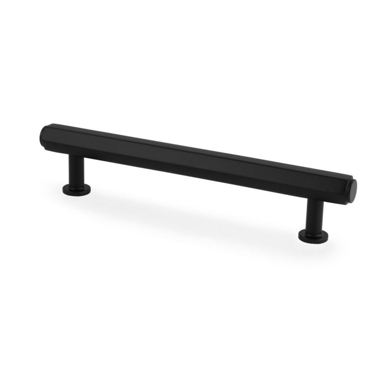 Matt Black 128mm Vesper Hexagonal Pull Handle | AW830-128-BL