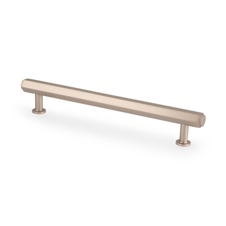 Satin Nickel 160mm Vesper Hexagonal Pull Handle | AW830-160-SN