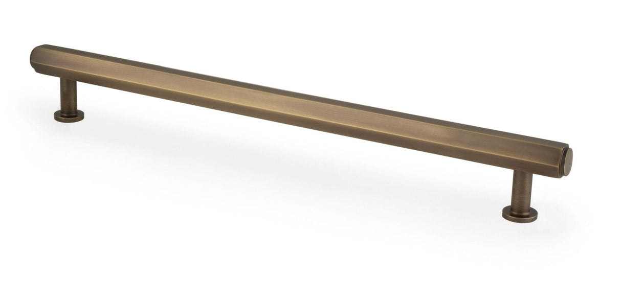 Antique Brass 224mm Vesper Hexagonal Pull Handle | AW830-224-AB