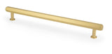 Satin Brass 224mm Vesper Hexagonal Pull Handle | AW830-224-SB