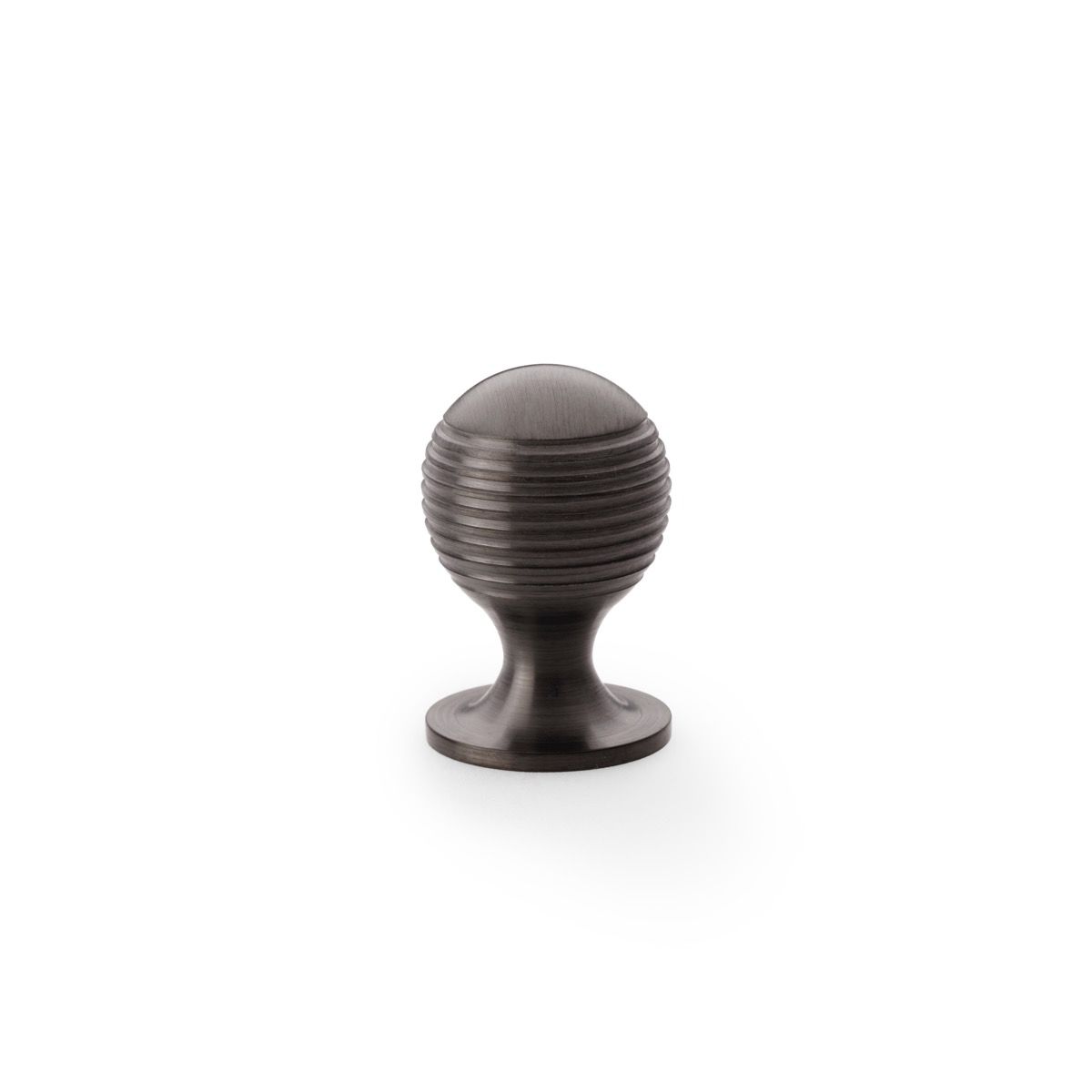 Alexander and Wilks Dark Bronze PVD 25mm Caesar Cupboard Knob on Round Rose | AW832-25-DBZPVD