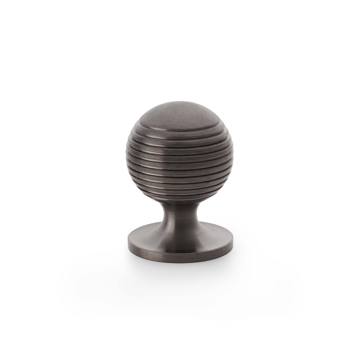 Alexander and Wilks Dark Bronze PVD 32mm Caesar Cupboard Knob on Round Rose | AW832-32-DBZPVD