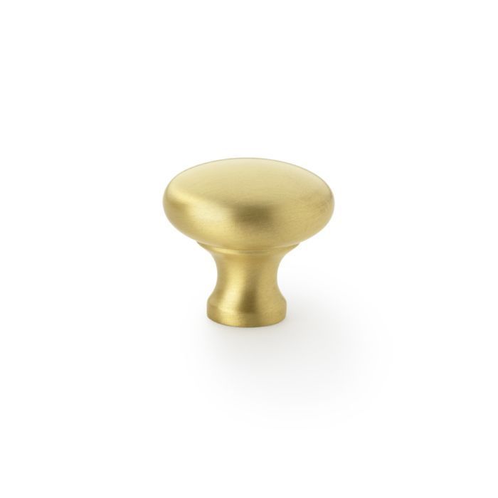 A&W Satin Brass 32mm Wade Round Cupboard Knob  | AW836-32-SB