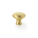 A&W Satin Brass 32mm Wade Round Cupboard Knob  | AW836-32-SB