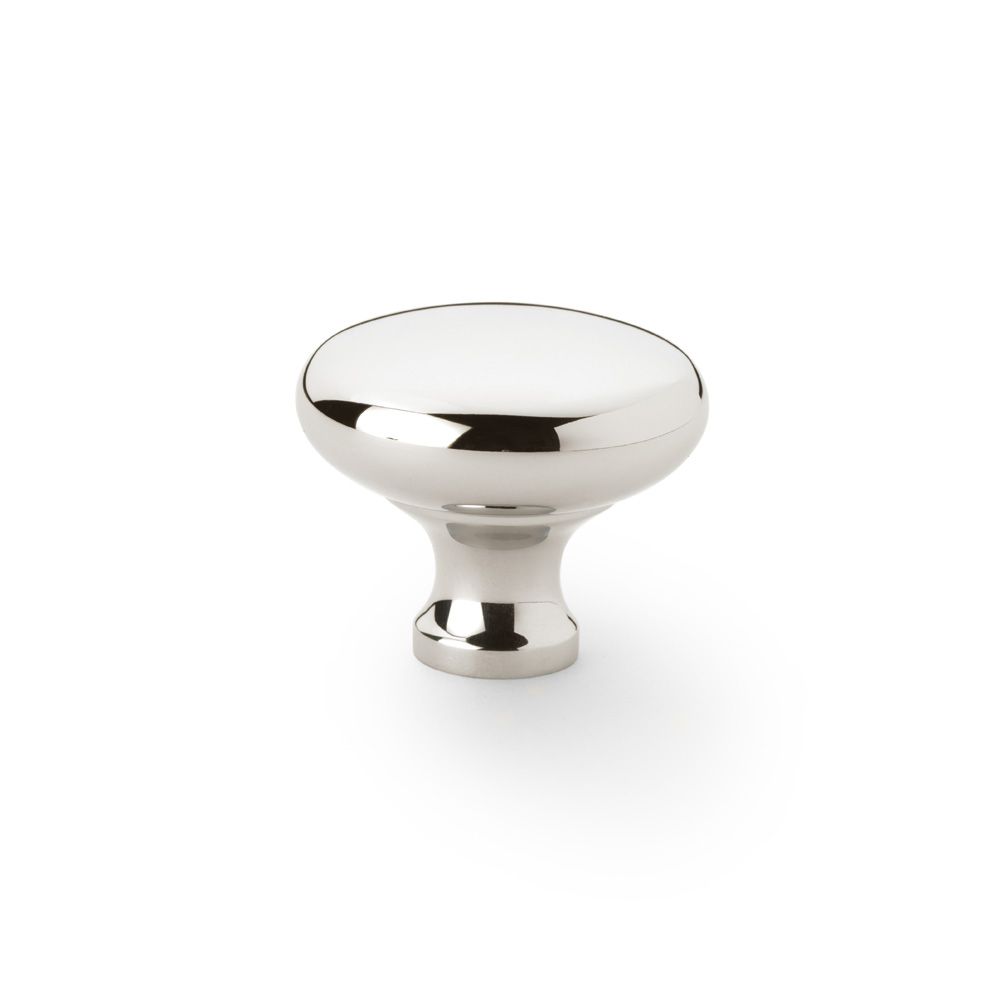 A&W Polished Nickel 38mm Wade Round Cupboard Knob | AW836-38-PN