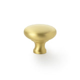 A&W Satin Brass 38mm Wade Round Cupboard Knob | AW836-38-SB