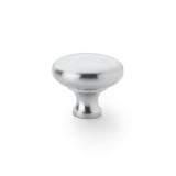 A&W Satin Chrome 38mm Wade Round Cupboard Knob | AW836-38-SC