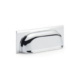 Alexander and Wilks Polished Chrome Quantock Cup Handle c/c 96mm  | AW905PC