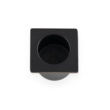 A&W Black Square Sliding Door Finger Edge Pull  | AW993BL